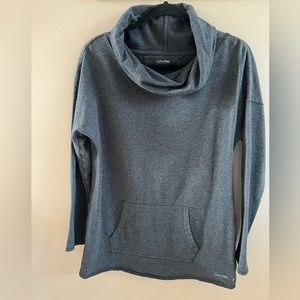 Calvin Klein Performance Quick Dry Womens Cowl Neck Pullover Top-Size M